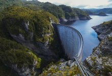 hydro tas pumped hydro battery nation wide view of strathgordon dam in tasmania - optimised 1200