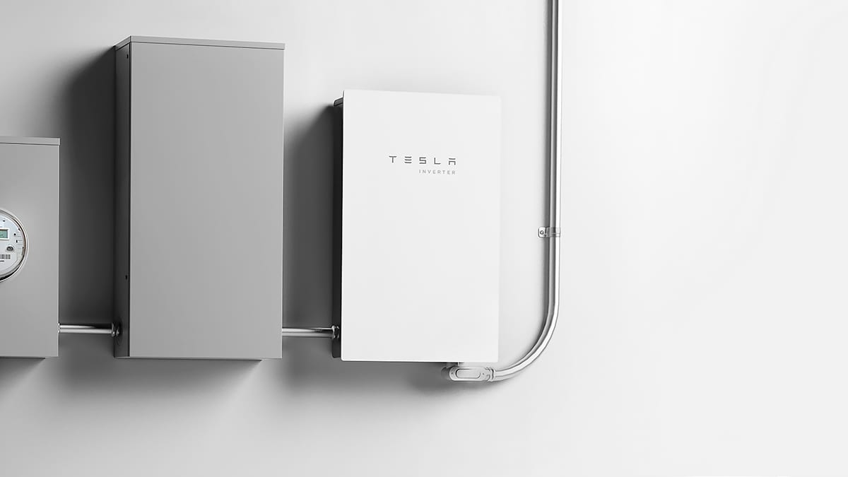 The Tesla solar inverter. (Credit: Tesla).