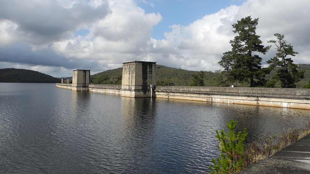 Cordeaux Dam in New South Wales. (Photo Credit: Anne Lonergan).