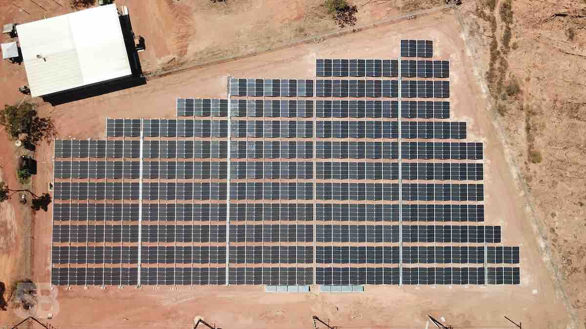 A completed Maverick solar system at Borrroloola in the NT. Image: 5B