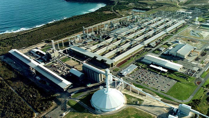 Portland Aluminium Smelter (Credit: Alcoa Australia).