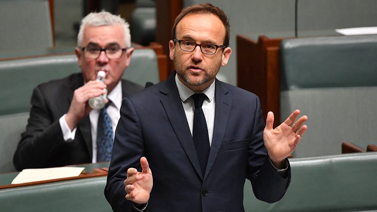 Australian Greens leader Adam Bandt. (AAP Image/Mick Tsikas)