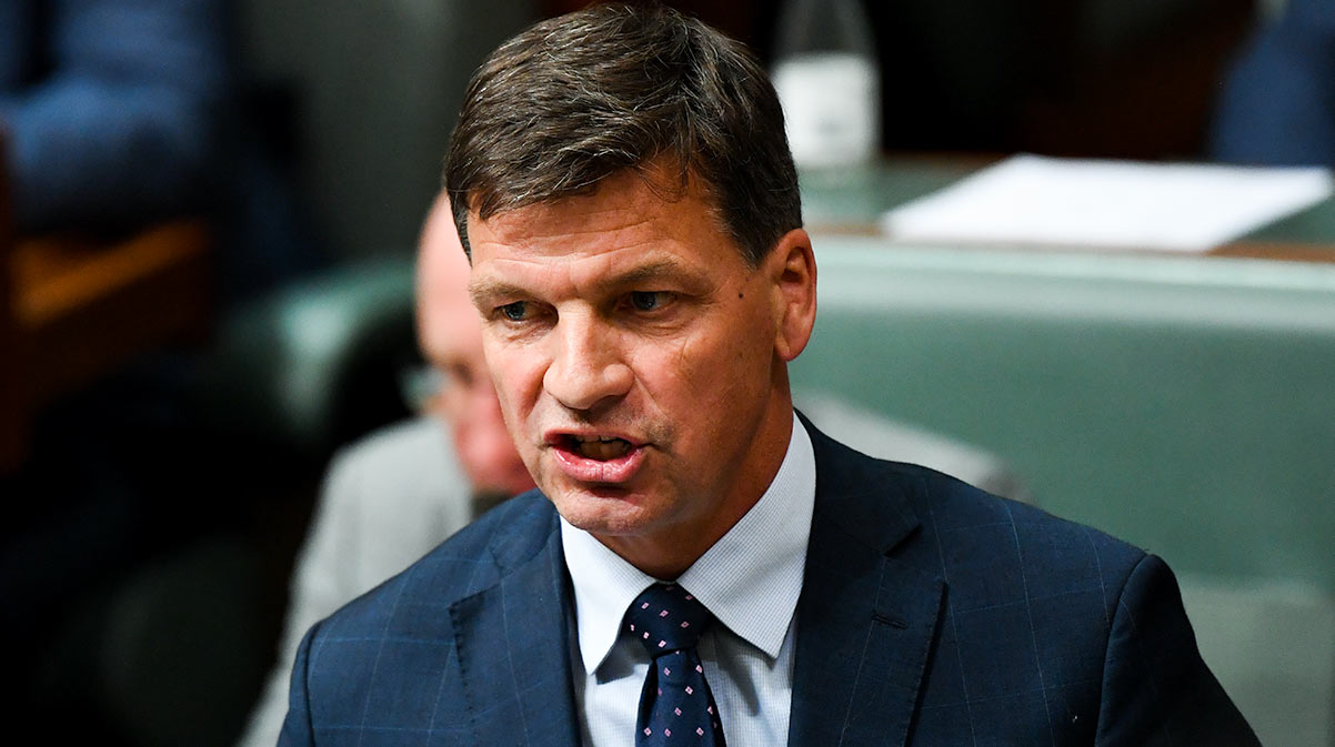 Federal energy and emissions reduction minister Angus Taylor. (AAP Image/Lukas Coch)