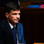 Federal energy minister Angus Taylor reacts during House of Representatives Question Time. (AAP Image/Lukas Coch).