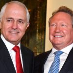 Andrew Forrest and Prime Minister Malcolm Turnbull at an event in Canberra. (AAP Image/Mick Tsikas)