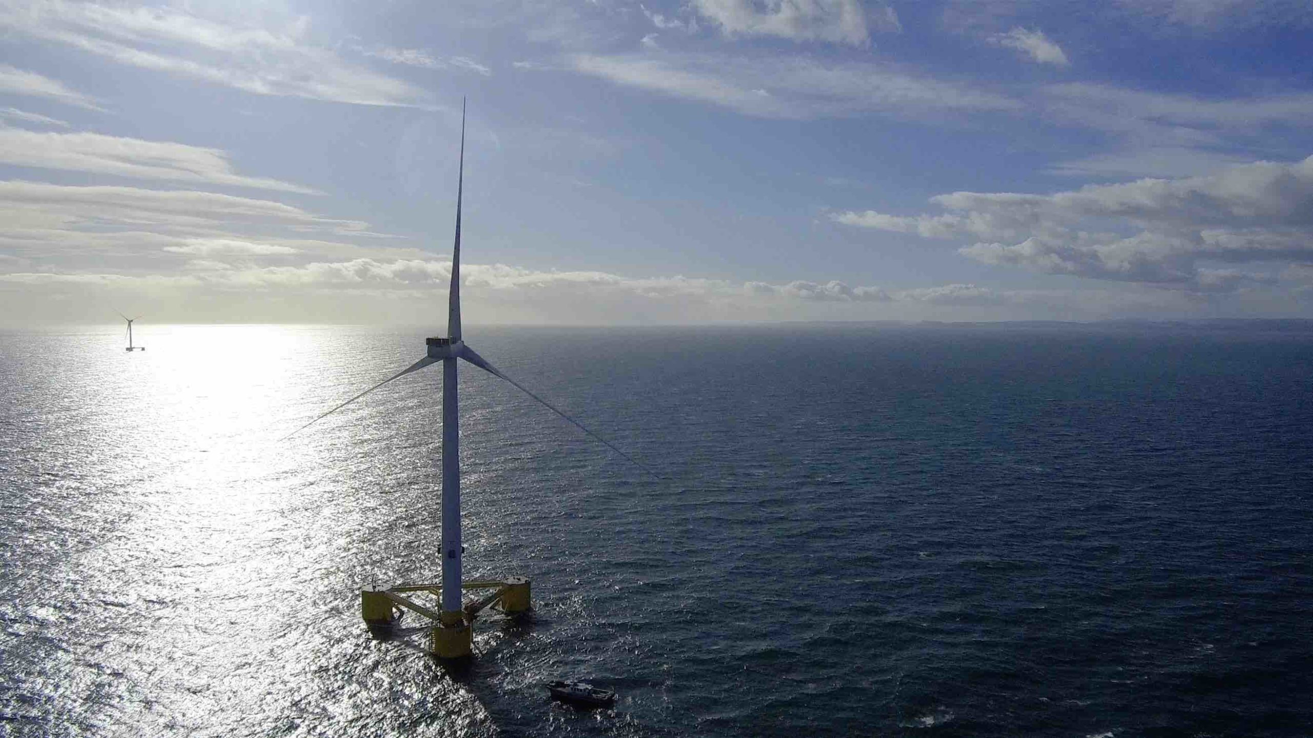 World's largest floating wind farm begins supplying power to Scotland grid