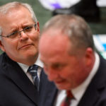 Prime Minister Scott Morrison and Deputy Prime Minister Barnaby Joyce during Question Time in the House of Representatives at Parliament House in Canberra. AAP Image/Mick Tsikas