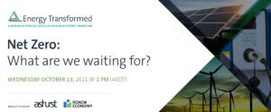 Webinar:  Net Zero – What are we waiting for?