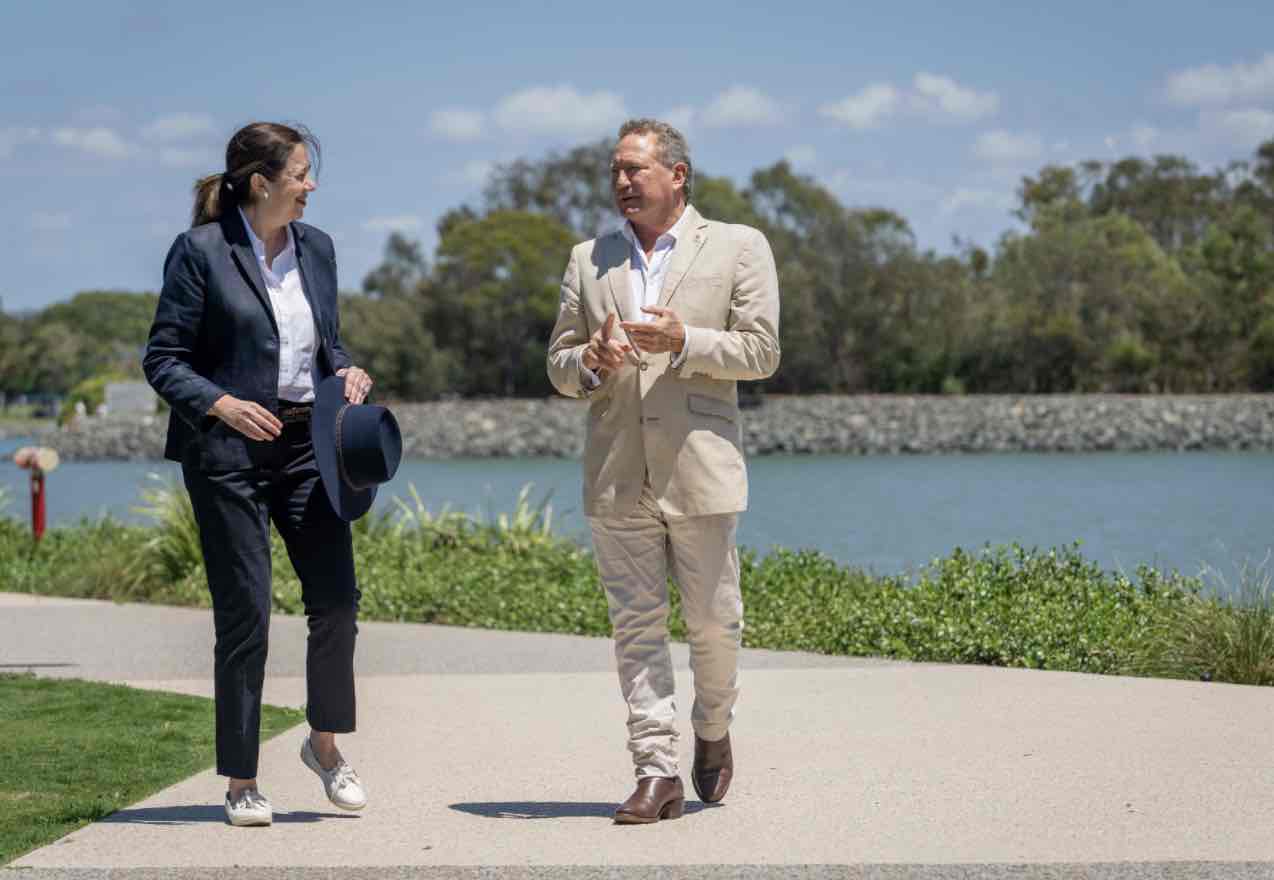 Andrew Forrest and the Queensland premier discuss renewable hydrogen.