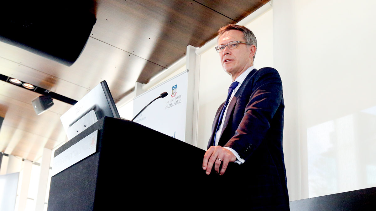 RBA deputy governor and newly appointed CFO of Fortescue Future Industries, Guy Debelle. Photo credit: AAP/Kelly Barnes.