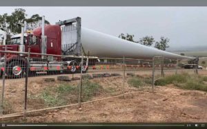 First turbine blade arrives at Queensland’s Dulacca wind farm