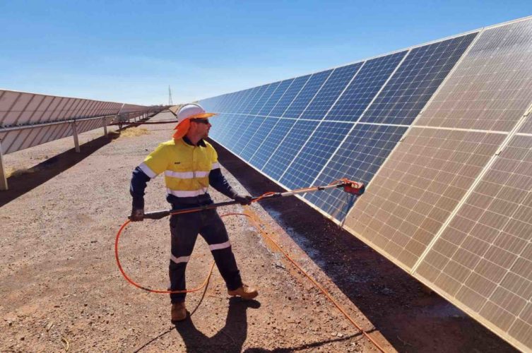 Chichester solar farm dust Alinta ARENA