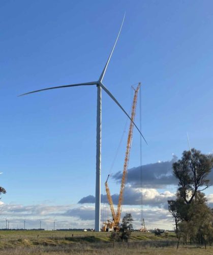 murra warra wind farm construction final turbine