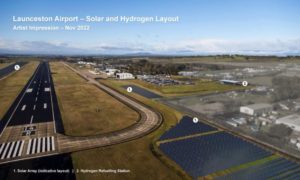 Launceston looks at making green hydrogen on-site with solar farm on airport land