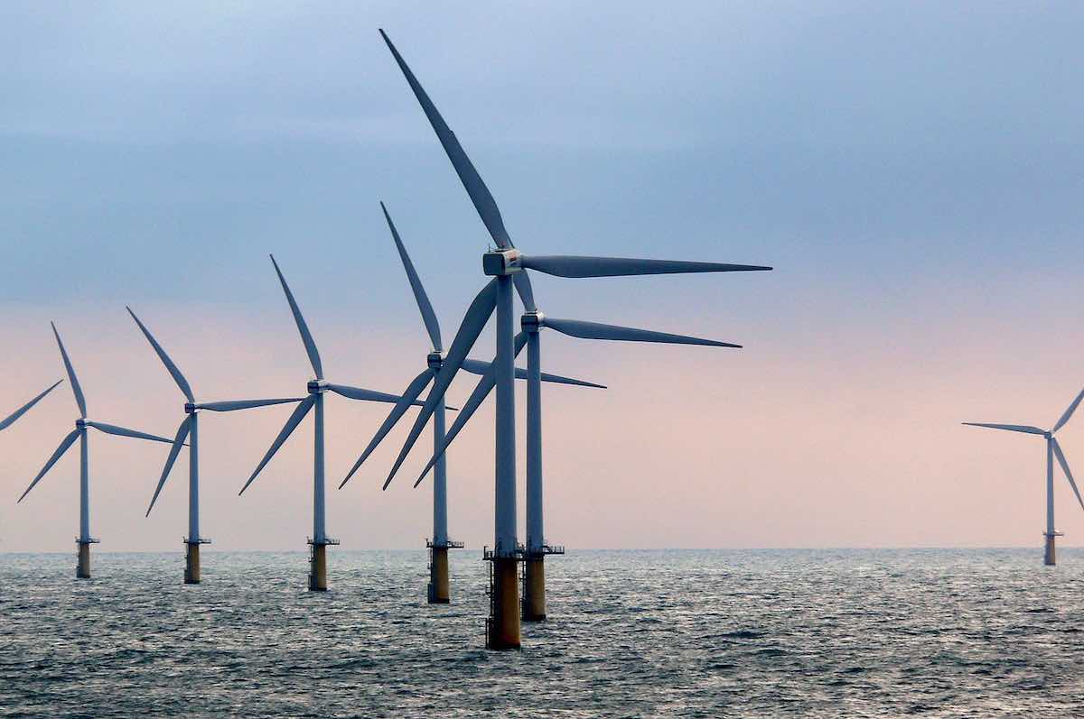 offshore wind Princess Amalia Wind Farm (Q7 Wind park) in the Netherlands