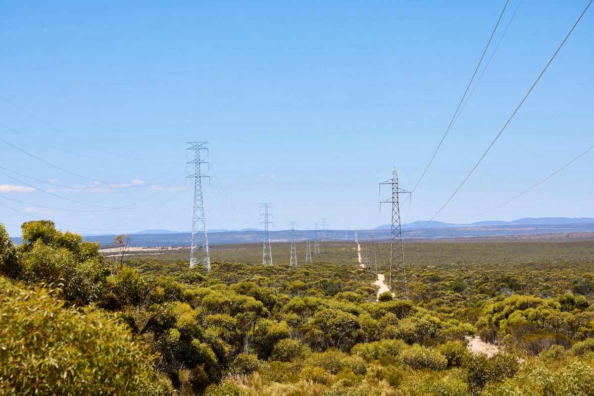 electricity transmission line South Australia tower