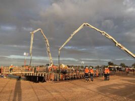 Concrete poured for “biggest substation” along Australia’s renewable highway