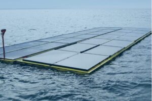 Floating solar developer lands first commercial install – at an offshore wind farm
