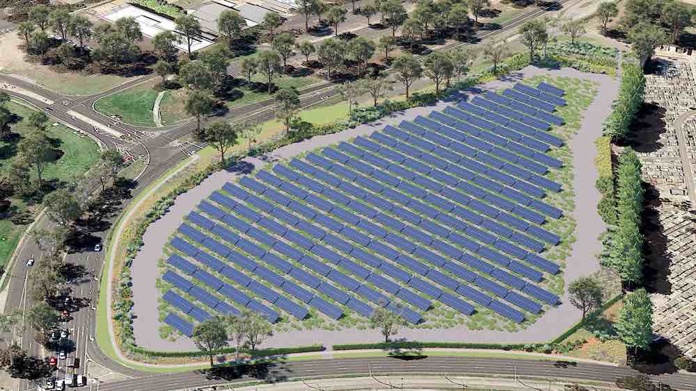 Artist impression - La Trobe Renewable Zone urban solar farm
