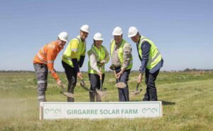 Construction begins at new solar farm in regional Victoria after sod turning