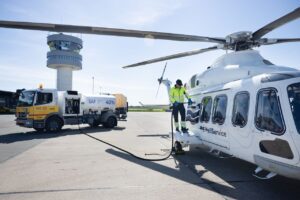 Vestas trials helicopters powered with green fuel in offshore wind first