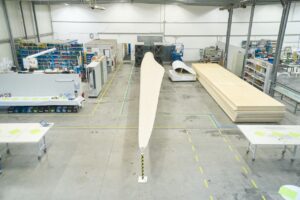 World’s first wooden wind turbine blades installed in Germany
