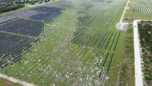 Tornadoes spawned by Hurricane Milton carve corridor of destruction through Florida solar farm