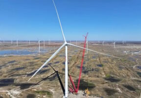 World’s largest onshore wind turbine powers up for first time