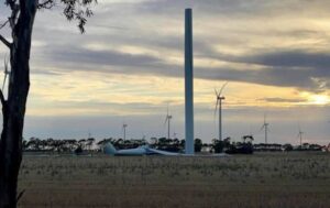 Victoria wind farm shut down after turbine collapse