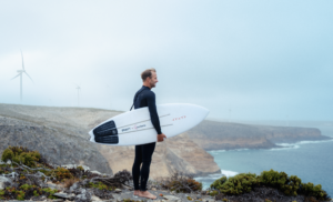 Pro surfer Josh Kerr makes world-first surfboard from recycled wind turbine blades