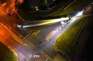 First giant turbine parts for the only wind farm under construction in NSW to begin long road journey soon