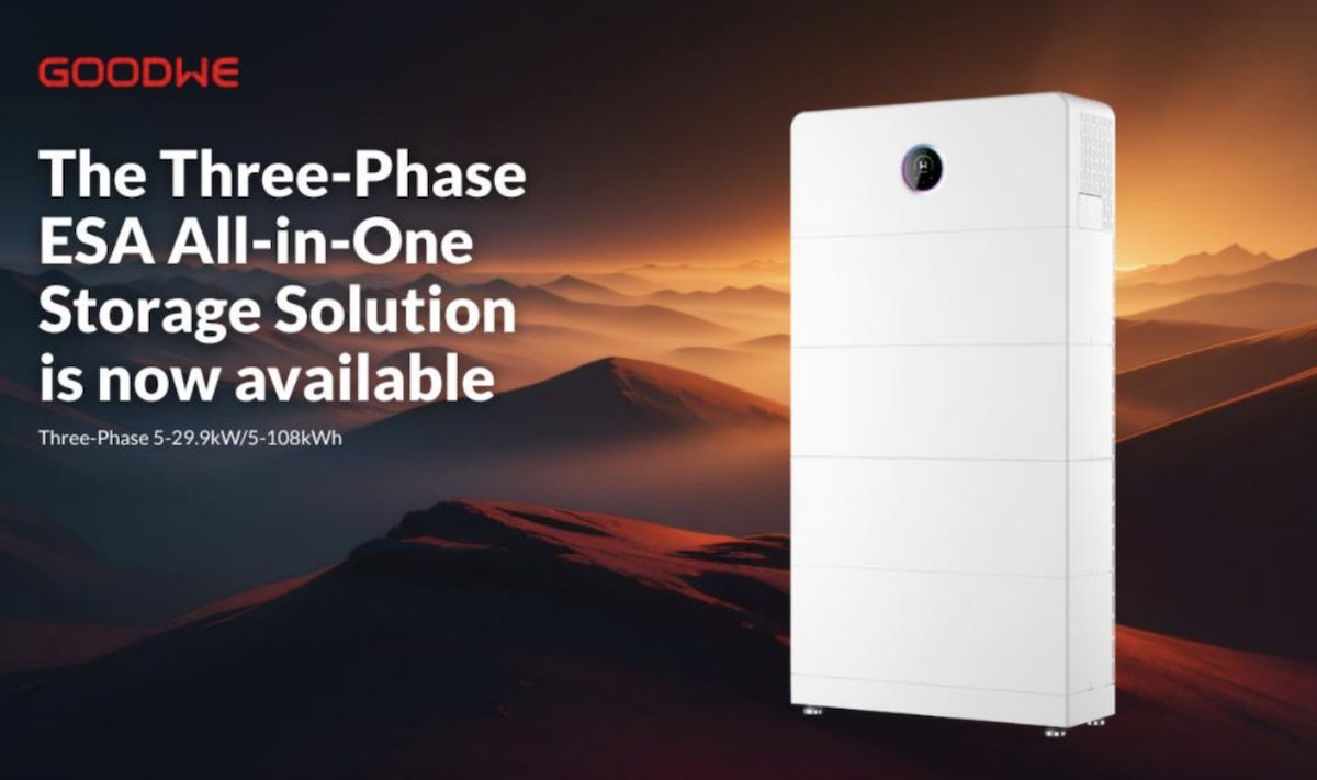 CEC approval secured for GoodWe’s three phase ESA all-in-one energy storage system