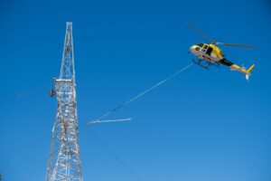 Choppers and concrete pours: Helicopter joins effort to deliver huge Twiggy Forrest wind farm