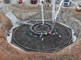 Concrete progress at Forrest wind farm, with more than half of turbine foundations complete
