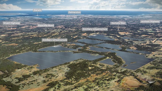 Wak Wak solar project render. Image: TE H2.