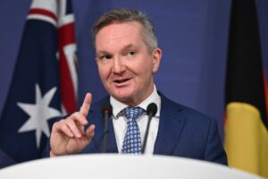 This lobby barely blinks when Trump threatens genocide, but is in meltdown when Bowen talks wind and solar