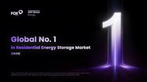 Fox ESS ranks No. 1 globally in residential energy storage