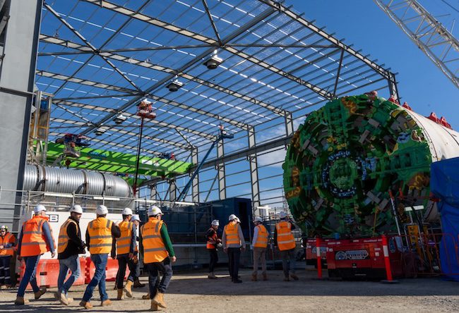 SRL East tunnel borer. Image: Big Build