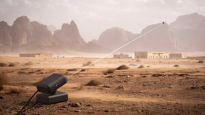 “World first” power-beaming breakthrough, as laser tech wirelessly electrifies robot for 24 hours
