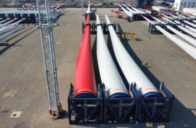 Danish wind giant to trial red turbine blades to further reduce risk of bird collisions