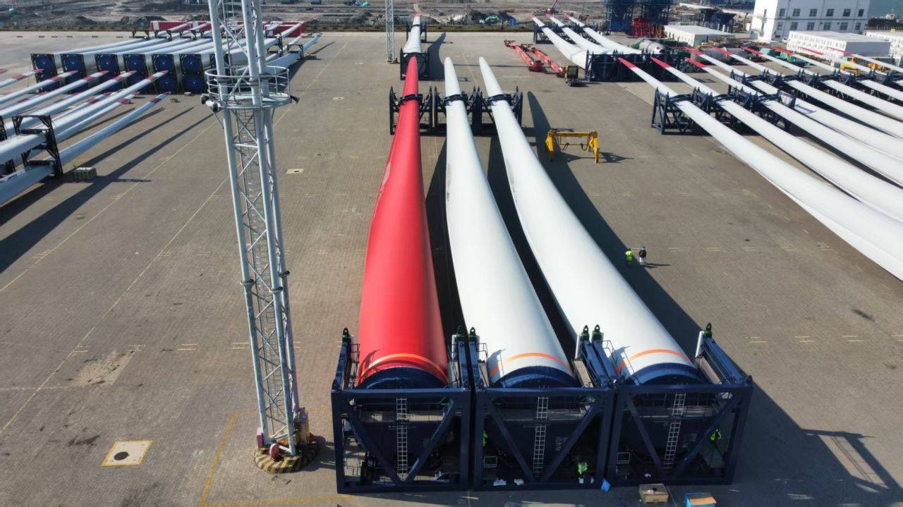 Danish wind giant to trial red turbine blades to further reduce risk of bird collisions