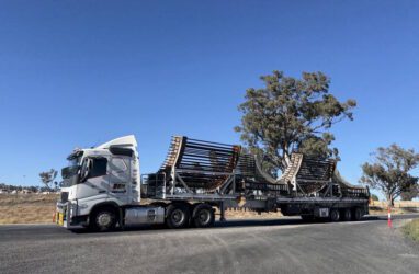Wind farm breathes life into local manufacturing as last of 69 massive steel cages are sent to site