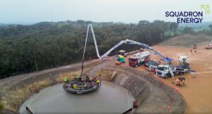 Concrete pours nearly complete, first blades due soon at state’s only wind project under construction