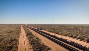Tallest turbines and longest blades arrive in Australia for 300 km road trip to Pilbara wind site