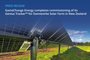 GameChange Energy completes commissioning of its Genius Tracker™ for Dannevirke Solar Farm in New Zealand