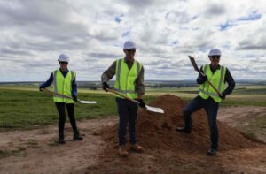 Construction and concrete pours begin on another wind farm, as one state prepares to say goodbye to coal