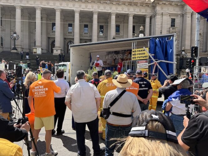 anti renewables protest victoria